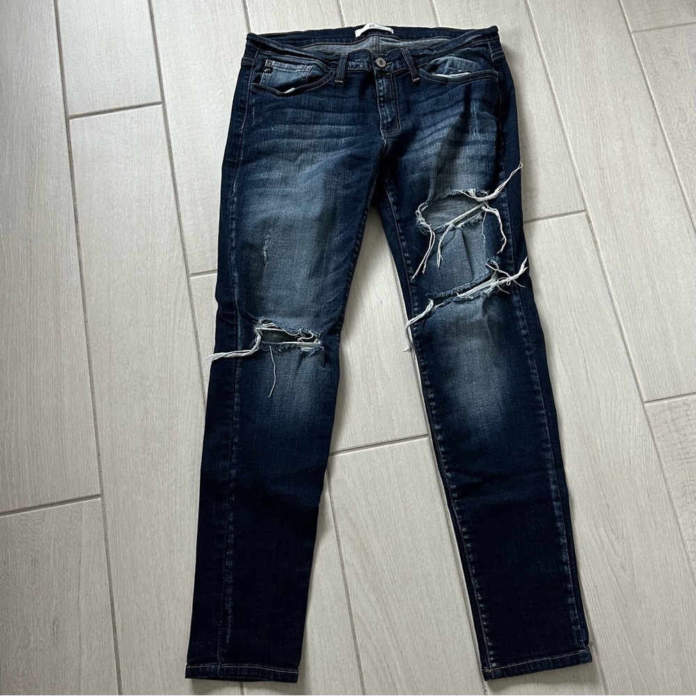 Kancan dark denim jeans. Stretchy. Size 13/30